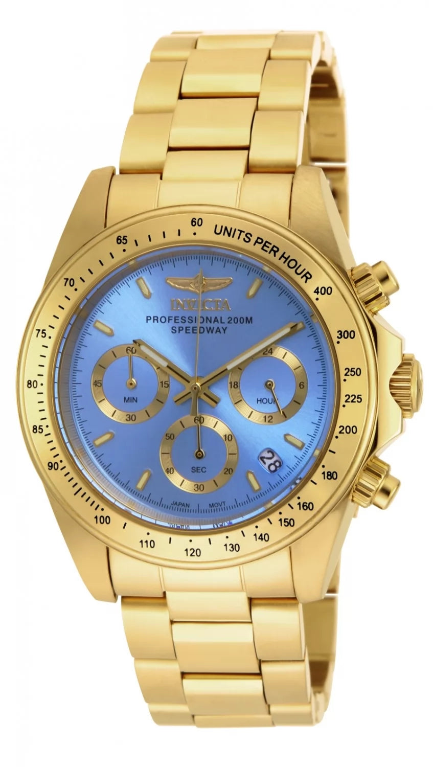 Invicta Women's 18256 Speedway Quartz Chronograph Light Blue Dial Watch