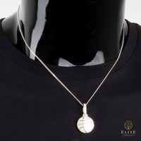 Baloncesto con Piedras Moissanite + Cadena