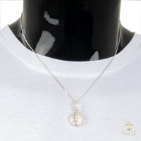 Baloncesto con Piedras Moissanite + Cadena