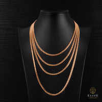 Cadena Cubana 4mm - Elite Jewelry Store 