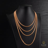 Cadena Cubana 4mm - Elite Jewelry Store 