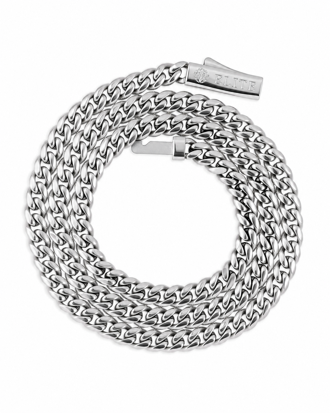 Oferta #106: Set Cubana Miami 5mm Plata + Pulsera