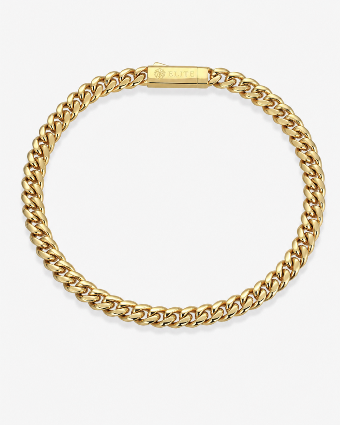 Pulsera Cubana Miami 5mm Dorada