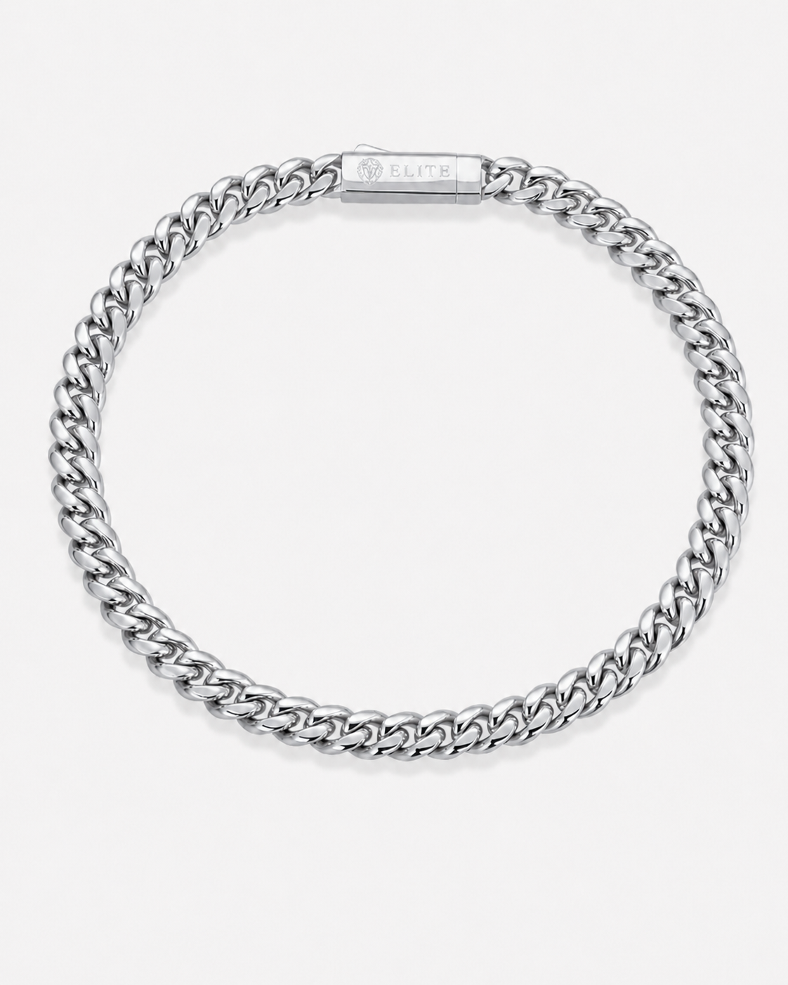 Oferta #106: Set Cubana Miami 5mm Plata + Pulsera