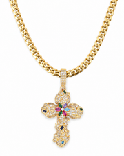 Oferta #112: Cubana 5mm + Pendant Cruz Floral