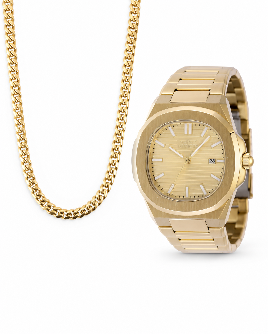 Oferta #114: Cubana 5mm Dorada + Invicta Speedway 41mm