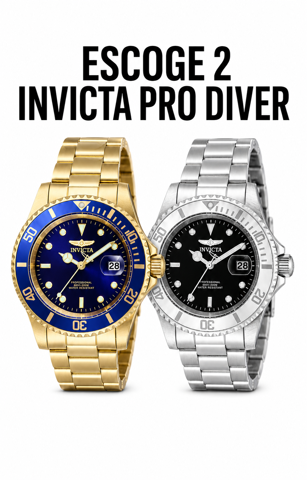 2 Invicta Pro Diver por solo $135
