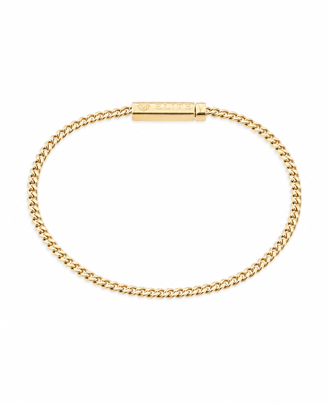 Pulsera Cubana 3mm Dorada