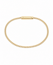 Pulsera Cubana 3mm Dorada