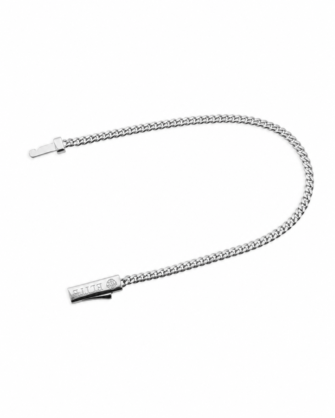 Pulsera Cubana 3mm Plata