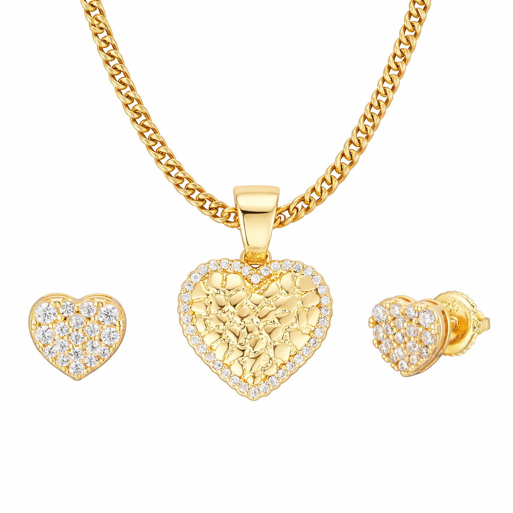 Oferta #2: Pendant Corazón + Pantalla Corazones + Cubana 3mm