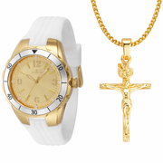 Oferta #4: Reloj Invicta + Pendant Cruz + Cubana 3mm