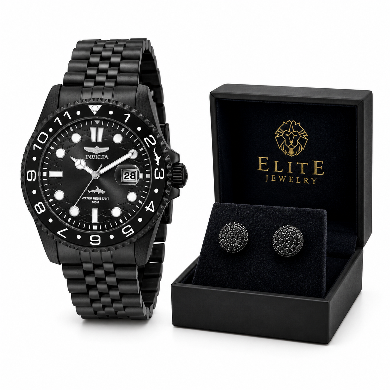 Invicta 43mm Pro Diver Negro + Pantallas