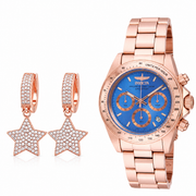 Invicta 40mm Speedway Oro Rosado/Azul + Pantallas
