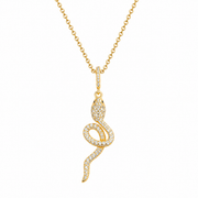Pendant Serpiente Royale 100% Moissanite + Cadena Gratis - Oferta Día de los Padres (Compra 1 y Escoge Otro Pendant Gratis)
