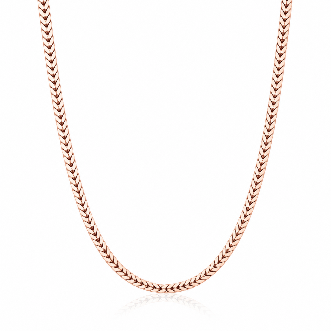 Franco 3mm Rose Gold