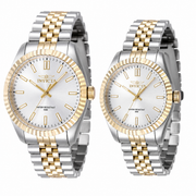 Set de Pareja: Invicta 43mm y 36mm Specialty (2) Tonos Fondo Blanco