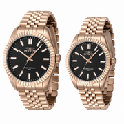 Set de Pareja: Invicta 43mm y 36mm Specialty Rose Gold / Negro