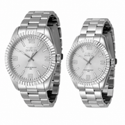 Set de Pareja: Invicta 43mm y 36mm Specialty Plata