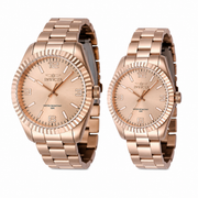 Set de Pareja: Invicta 43mm y 36mm Specialty Rose Gold