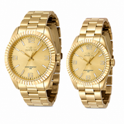 Set de Pareja: Invicta 43mm y 36mm Specialty Oro con Oro