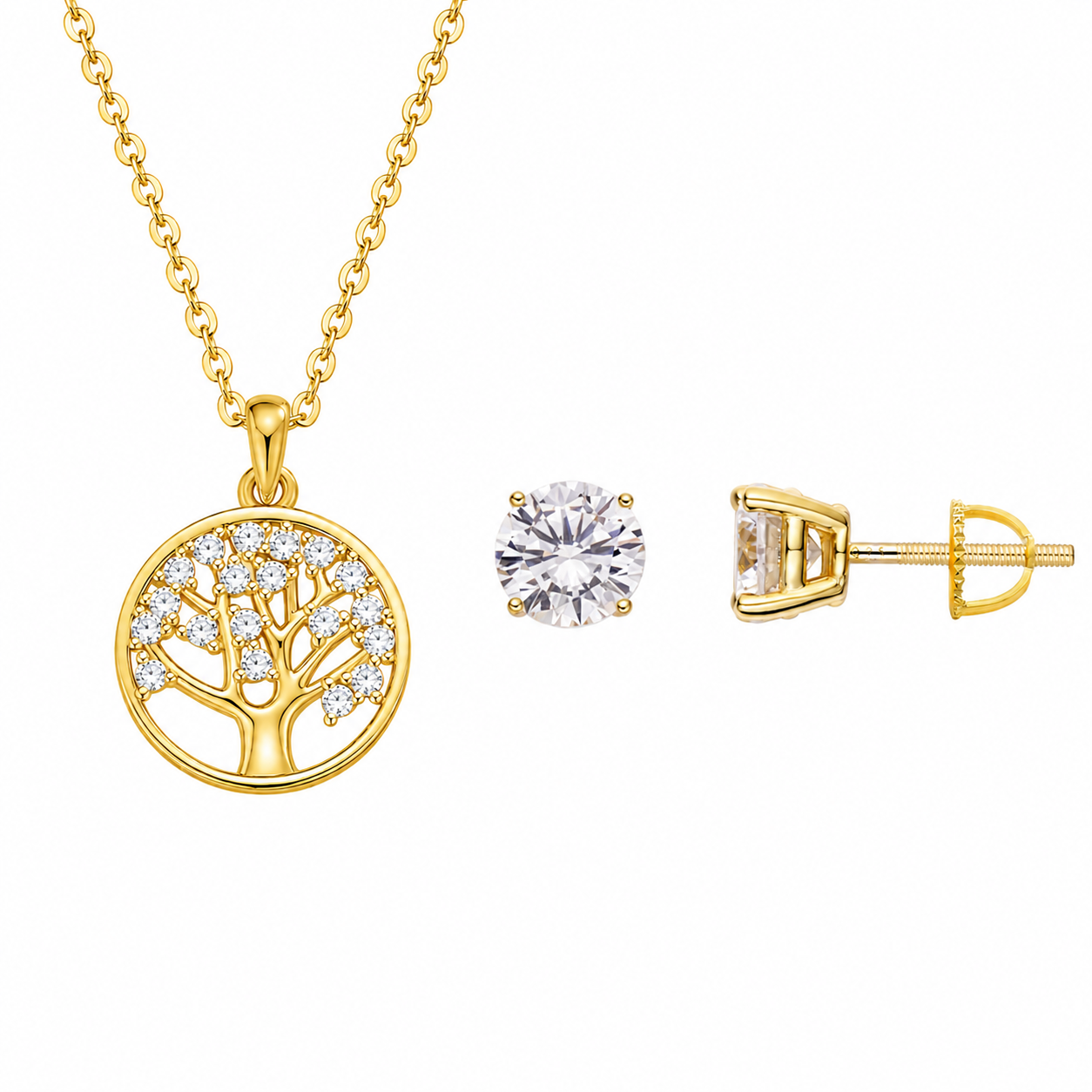 Oferta #29: Pendant Árbol de Vida 100% Moissanite + Cadena Gratis + Pantallas 3mm 100% Moissanite