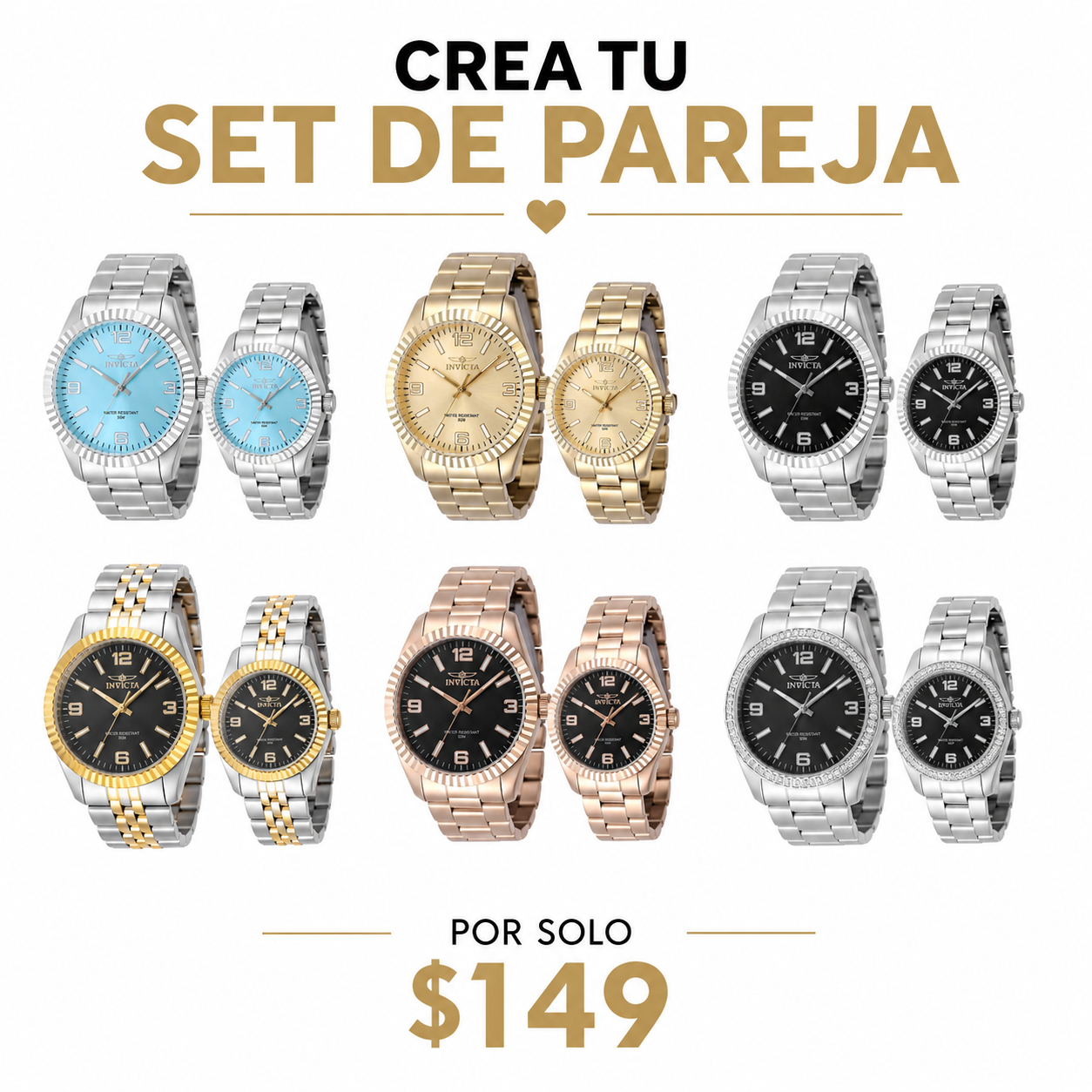 Crea Tu Set De Pareja Invicta