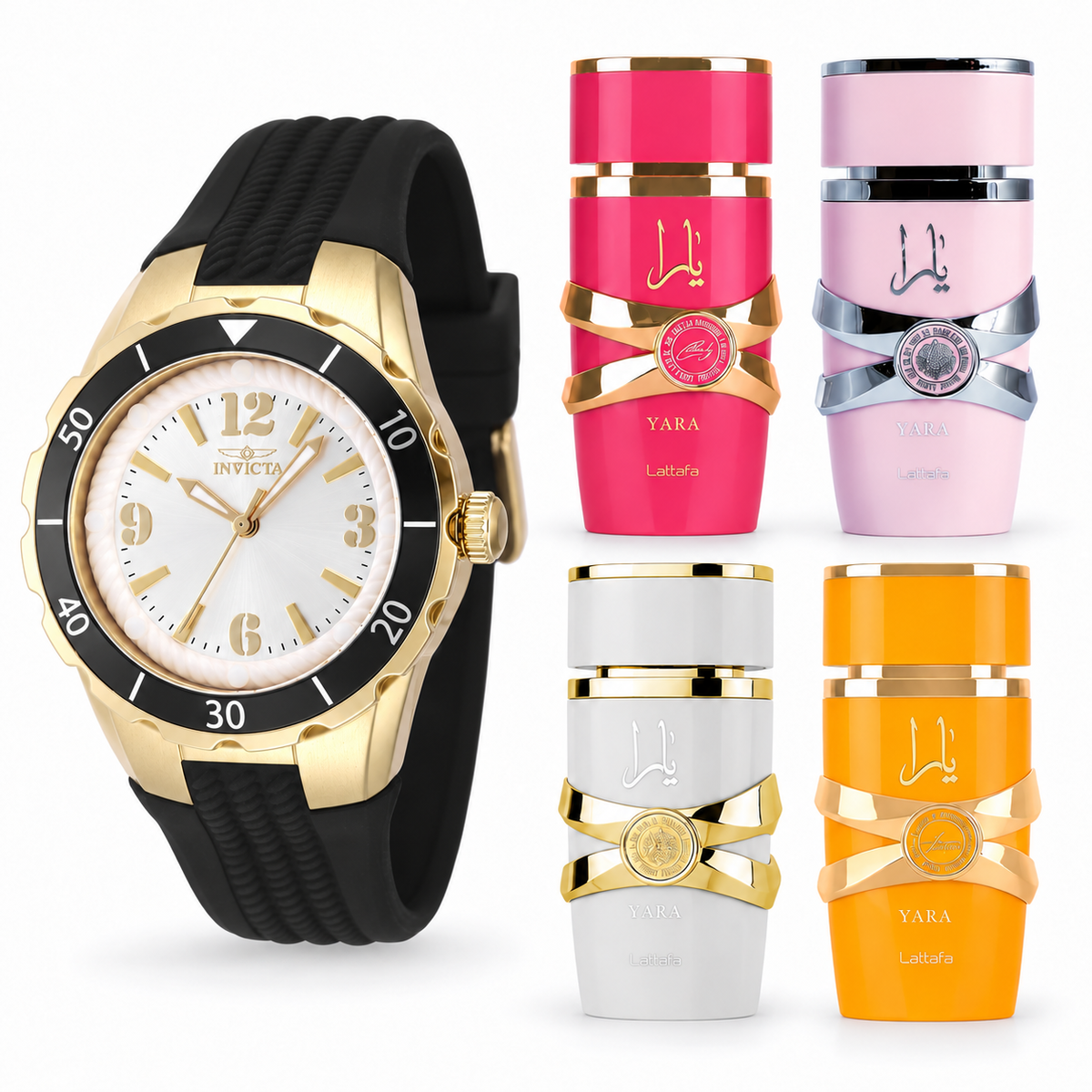 Set Invicta Angel 48852 Dorado + Yara Collection Mini Set