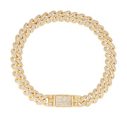 Pulsera Cubana Iced Clasica 8mm