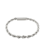Pulsera Soga 5mm Plata