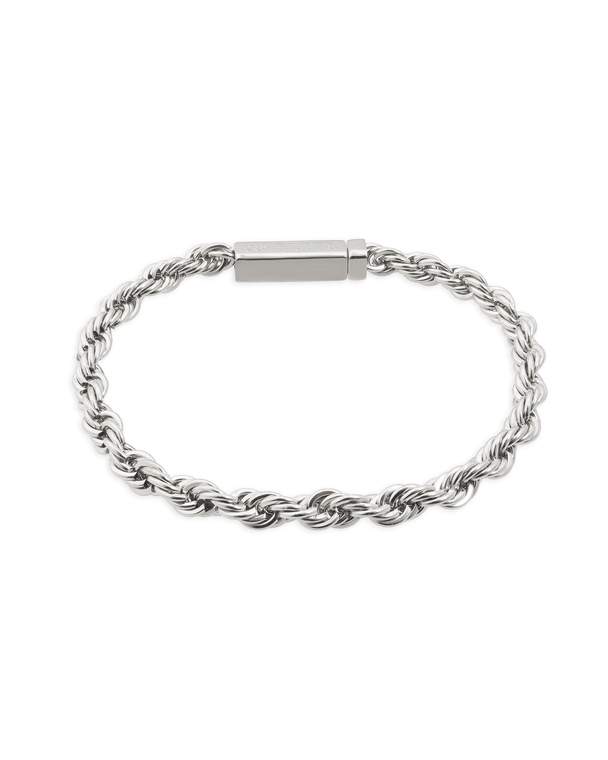 Pulsera Soga 5mm Plata