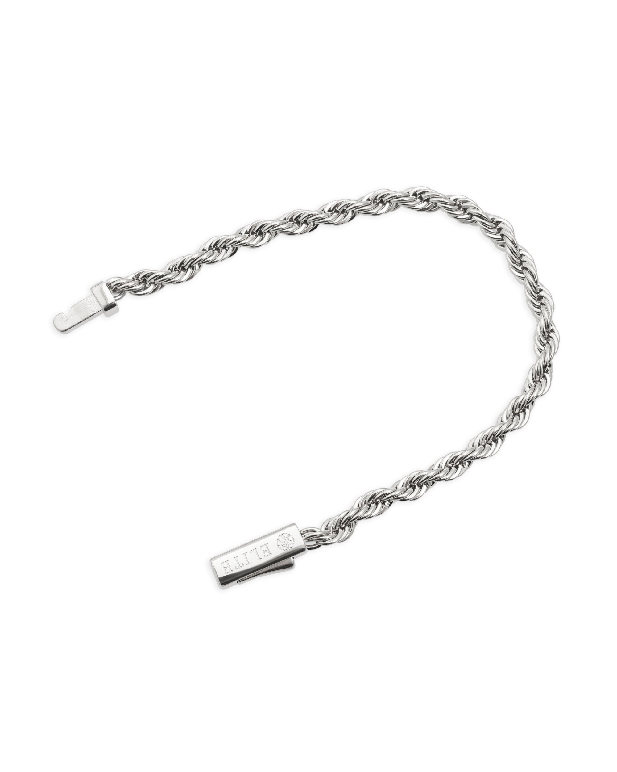 Pulsera Soga 5mm Plata