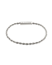 Pulsera Soga 3mm Plata