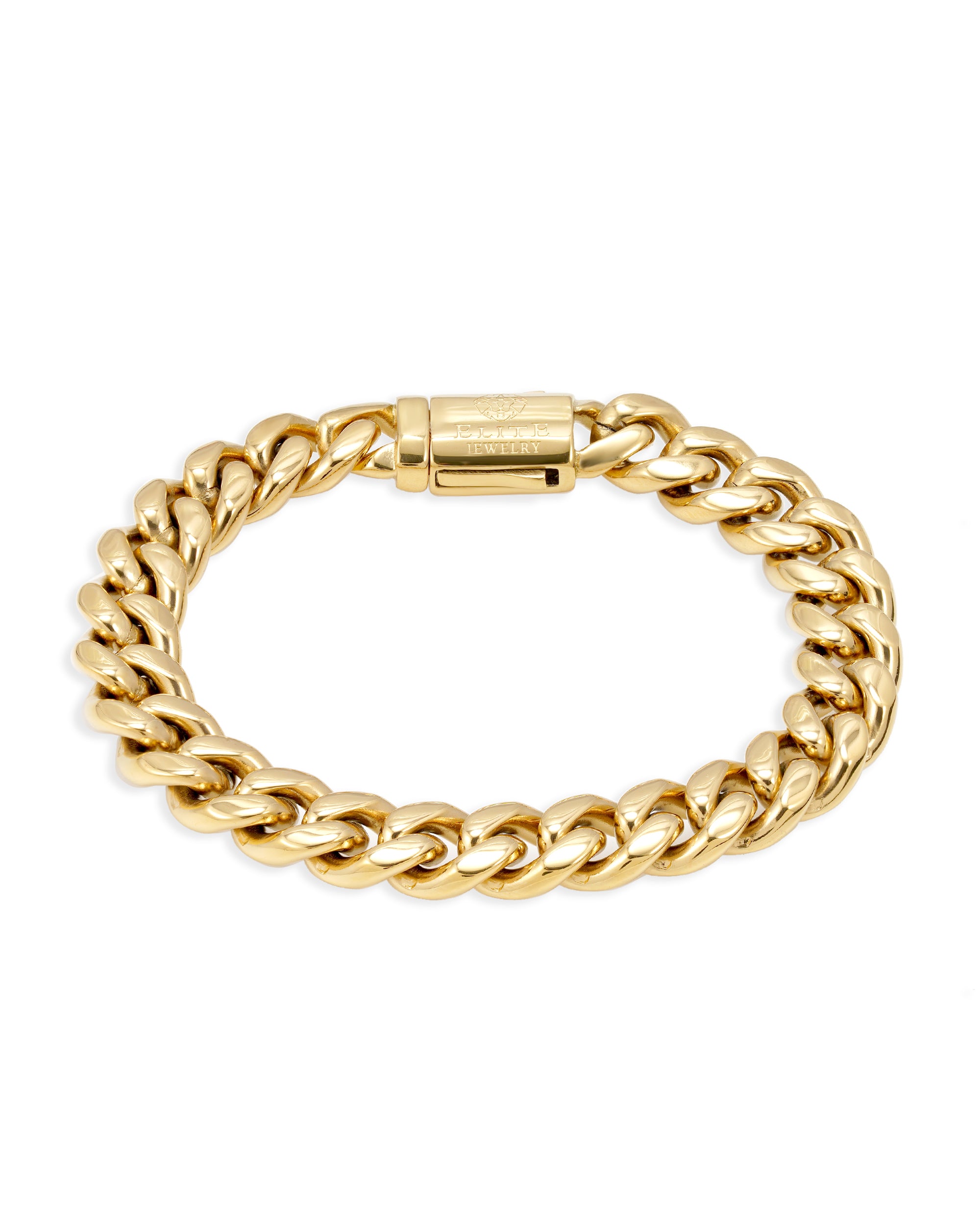 Pulsera Cubana 10mm Dorada