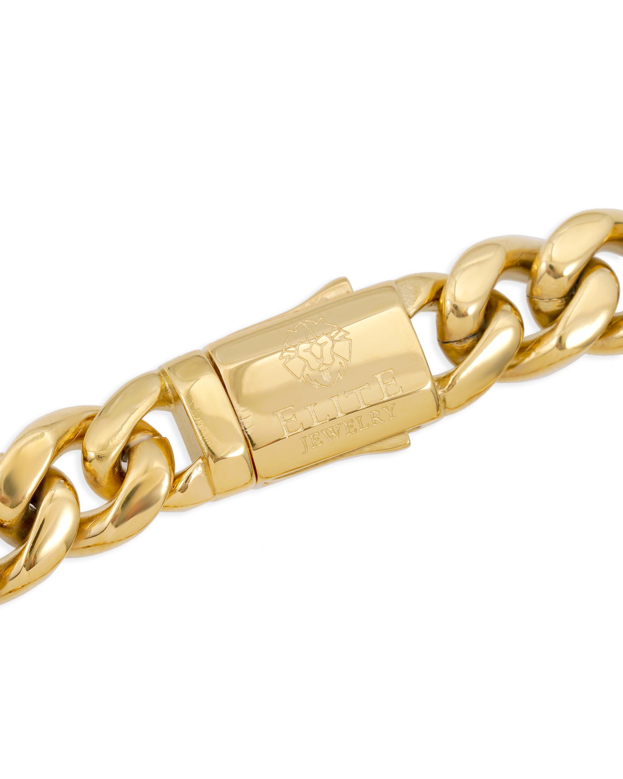Pulsera Cubana 10mm Dorada
