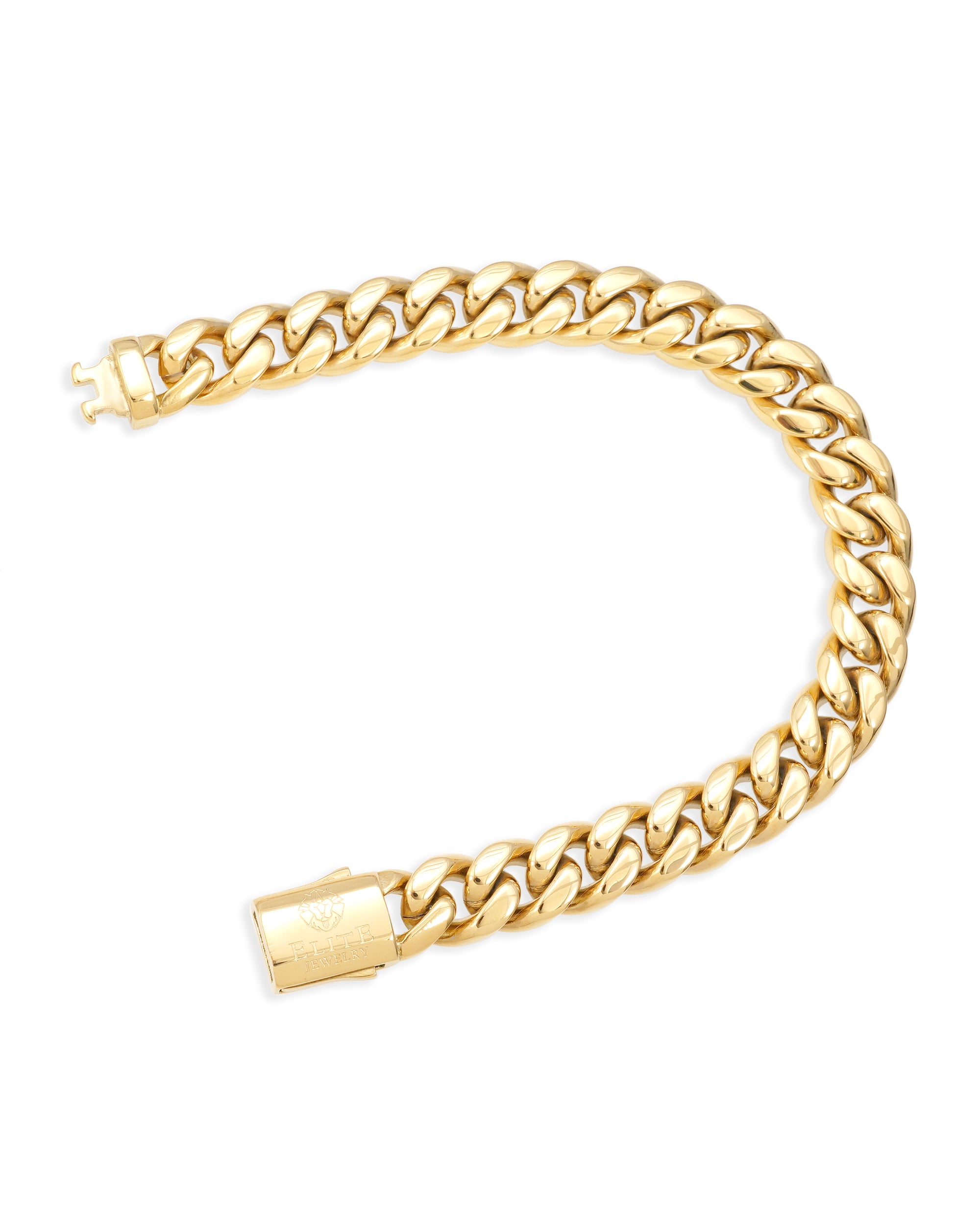 Pulsera Cubana 10mm Dorada