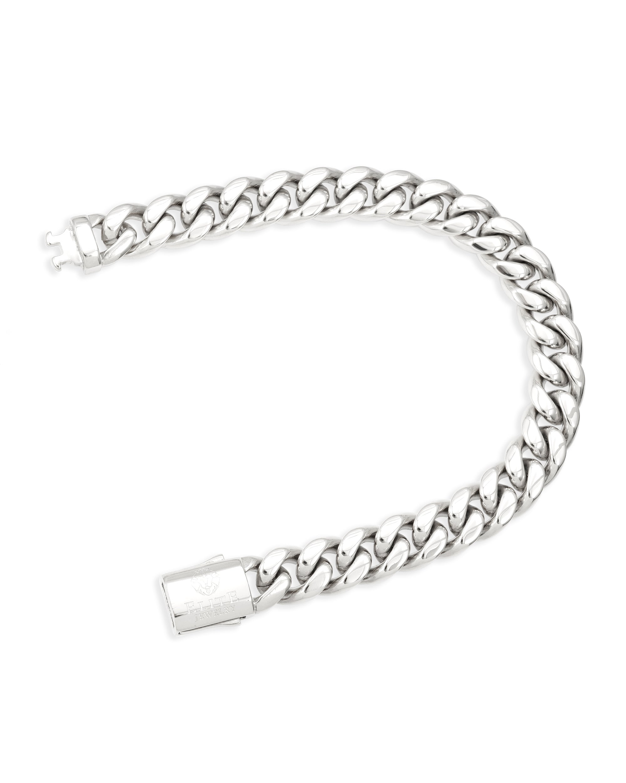Pulsera Cubana 10mm Plata