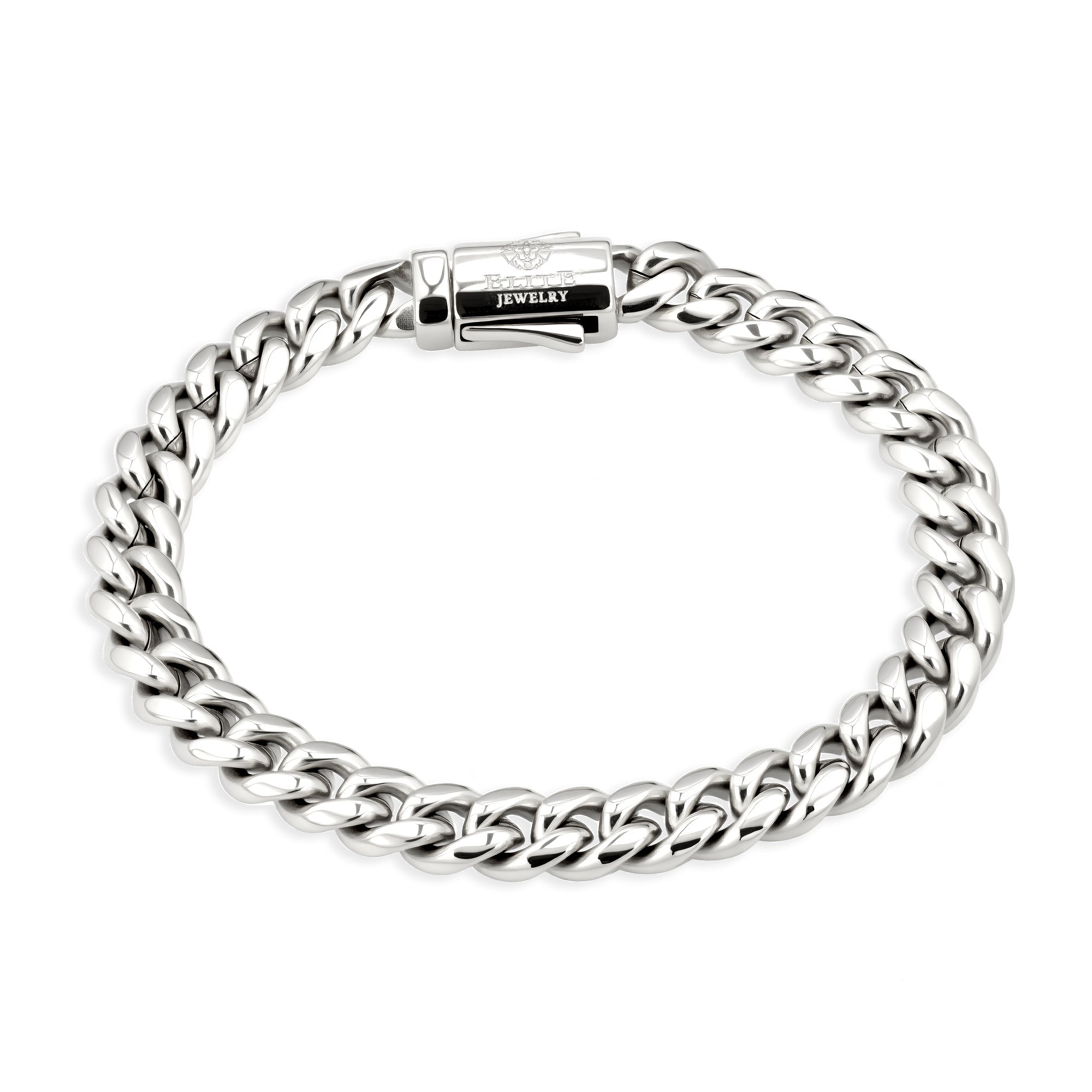 Oferta #126: Set Cubana 8mm Plata + Pulsera