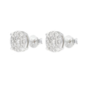 Pantallas Corona Real (8mm) - 100% Moissanite (Plata)