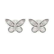 Pantallas de Mariposa - 100% Moissanite (Plata)