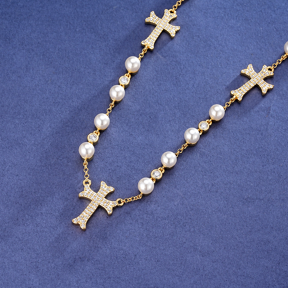 Elite Jewelry | Cadena Rosario Perla — fotografía 3