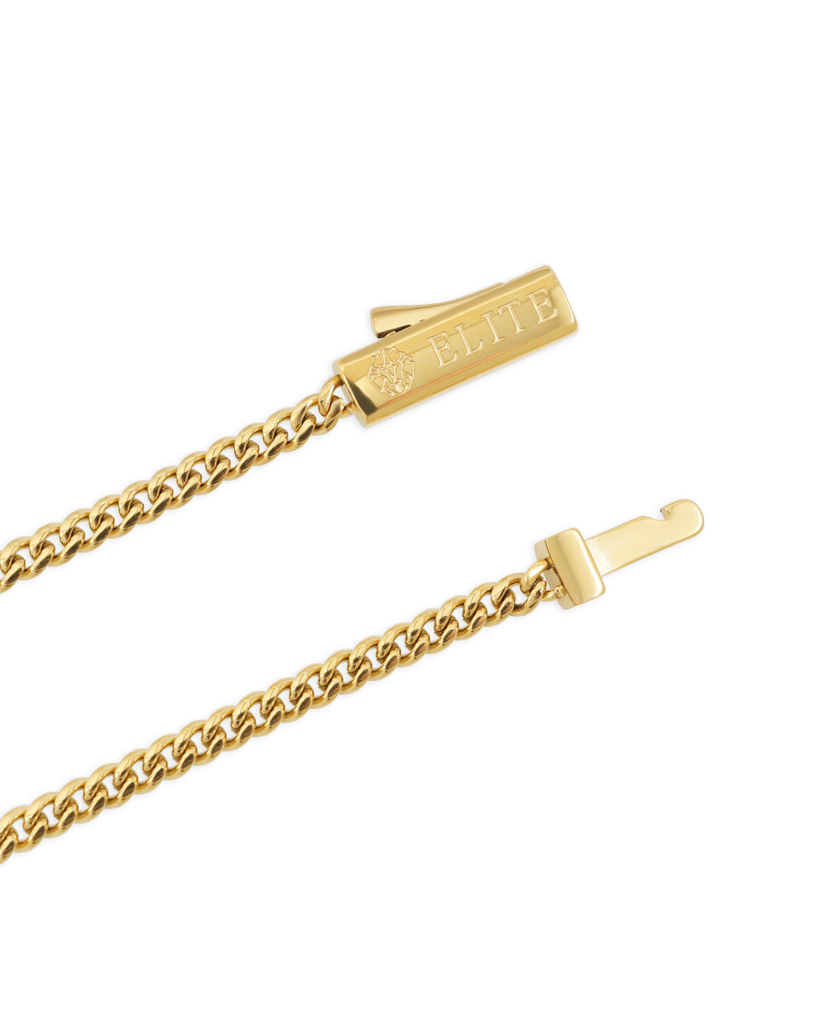 Elite Jewelry | Cubana 3mm Dorada — fotografía 2