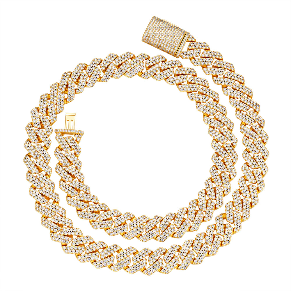 Elite Jewelry | Cubana Cuadrada Full Iced 12mm — fotografía 2