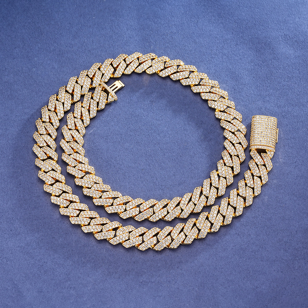 Elite Jewelry | Cubana Cuadrada Full Iced 12mm — fotografía 3
