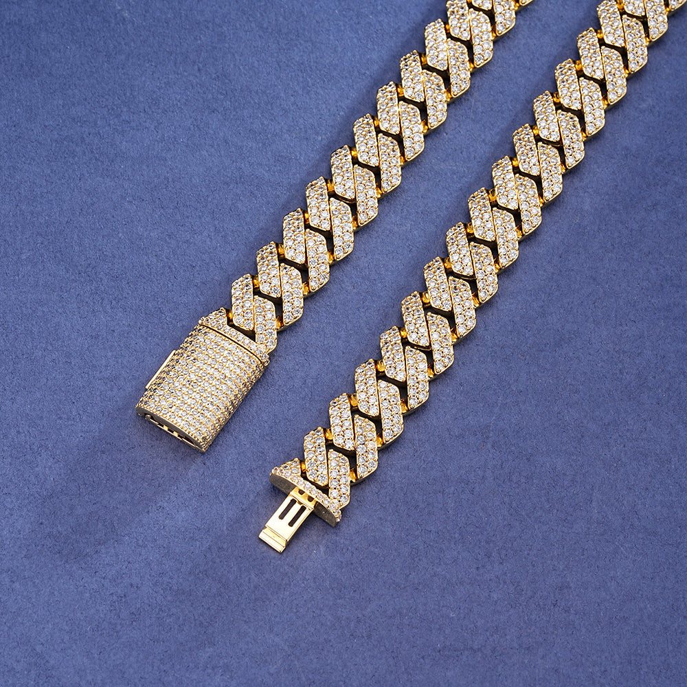 Elite Jewelry | Cubana Cuadrada Full Iced 12mm — fotografía 4
