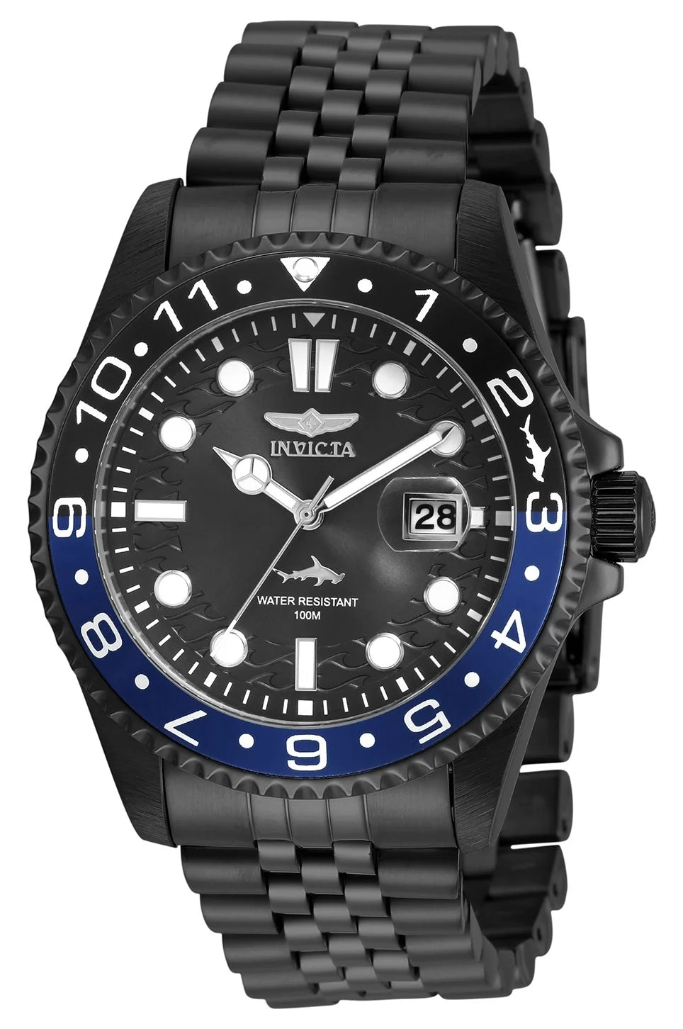 Elite Jewelry | Invicta Men's 30627 Pro Diver Quartz 3 Hand Black Dial Watch