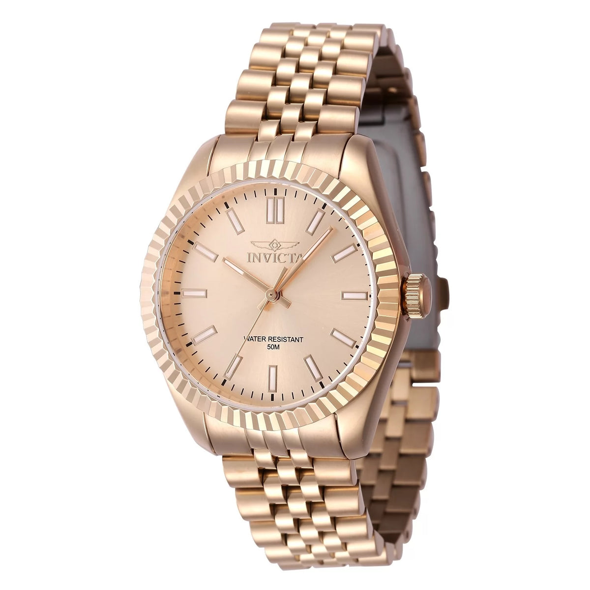 Elite Jewelry | Invicta Women's 47509 Specialty Quartz 3 Hand Rose Gold Dial Watch
