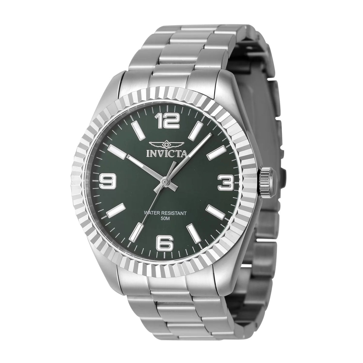 Elite Jewelry | Invicta Men's 47450 Specialty Quartz 3 Hand Green Dial Watch