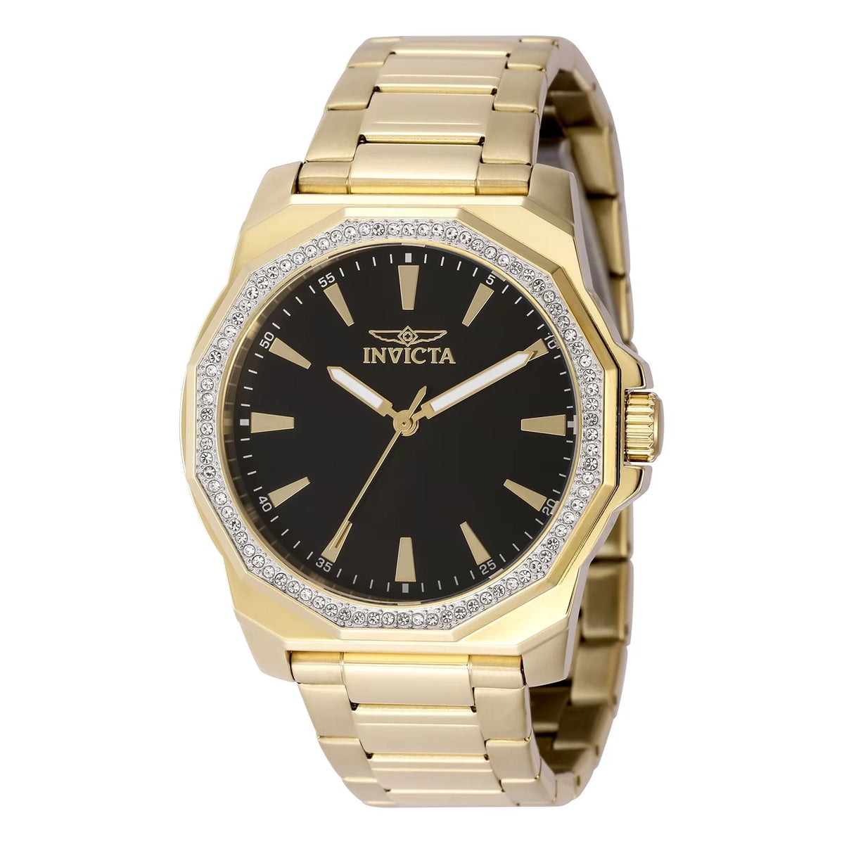 Elite Jewelry | Invicta Men's 49107 Speedway Quartz 3 Hand Black Dial Watch