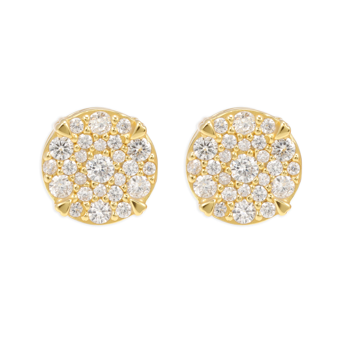 Elite Jewelry | Pantallas Corona Real (8mm) - 100% Moissanite (Dorado) — fotografía 2